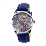 SKMEI 9079 Butterfly PU Leather Band Life Waterproof Women Quartz Wrist Watch