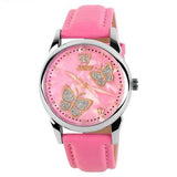 SKMEI 9079 Butterfly PU Leather Band Life Waterproof Women Quartz Wrist Watch