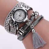 DUOYA Fashion Serpentine Pattern Strap Ladies Bracelet Watch Casual Women Quartz Watch