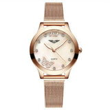 GUANQIN Luxury Brand Ladies Wristwatch Synthetic Sapphire Glass Fashion Women Dress Watch GS19042