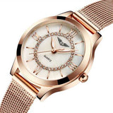 GUANQIN Luxury Brand Ladies Wristwatch Synthetic Sapphire Glass Fashion Women Dress Watch GS19042