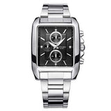 LONGBO 80006 Men Watch Steel Strap Alloy Case Luminous Fashion Casual Quartz Wrist Watch