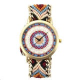 Custom Folk Women Watch Kaleidoscope Pattern Alloy Case Casual Retro Quartz Wrist Watch