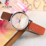 JULIUS 855 Retro Simple Dials Gils Student Fashion Quartz Wrist Watch