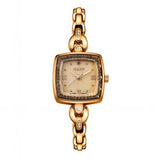 JULIUS 871 Luxury Rhinestone Simple Square Dial Fashion Ladies Quartz Watch