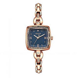 JULIUS 871 Luxury Rhinestone Simple Square Dial Fashion Ladies Quartz Watch