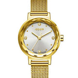 JULIUS 917 Simple Fashion Mesh Stainless Steel Strap Girls Quartz Watch