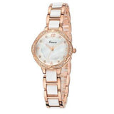 KIMIO KW6016M Fashion Women Quartz Watch Luxury Rhinestones Ceramic Watch