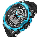 SANDA 709 Dual Display 30M Waterproof Outdoor Sport Military Fashion LED Digital Watch