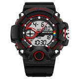 SANDA 715 Dual Display Multi-function Sport Stopwatch Outdoor Fashion Men Digital Watch