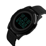 SKMEI 1206 LED Fashion Male Female EL Light 50M Waterproof Digital Watch