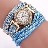 DUOYA Luxury Nation Style  Crystal Gold Bracelet Watch Ladies Vintage Quartz Wirstwatches