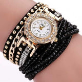 DUOYA Luxury Nation Style  Crystal Gold Bracelet Watch Ladies Vintage Quartz Wirstwatches