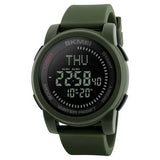 SKMEI 1289 50M Waterproof Fashion Sport Compass  Watch Military Outdoor Digital Men Wristwatch