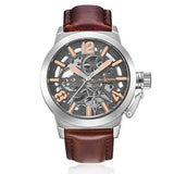 IK COLOURING K003 Business Style Male Wristwatch Leather Strap Mechanical Watches