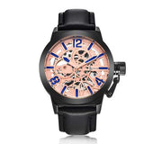 IK COLOURING K003 Business Style Male Wristwatch Leather Strap Mechanical Watches