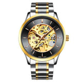 IK COLOURING K004 Bussiness Style Male Wacth Rose Golden Auto Mechanical Wristwatch