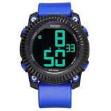 OHSEN 1710 Digital Watches Stopwatch Alarm Military Sport Swimming Men LED Watch