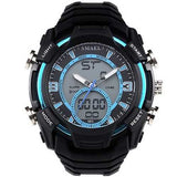 SMAEL 1349 Stopwatch Men Sport Watch Waterproof Double Display Digital Wrist Watch