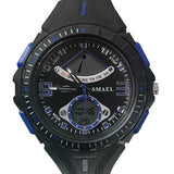 SMAEL 1315 Fahsionable LED Digital Watch Analog and Digital Dual Display Male Wristwatch