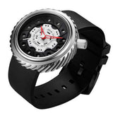 BREAK M728 Casual Style Men Wrist Watch Rubber Strap Creative Quartz Watch