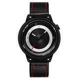 BREAK T45 Unique Style Unisex Watch Leather or Rubber Strap Quartz Wrist Watch