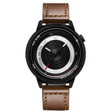 BREAK T45 Unique Style Unisex Watch Leather or Rubber Strap Quartz Wrist Watch