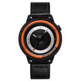 BREAK T45 Unique Style Unisex Watch Leather or Rubber Strap Quartz Wrist Watch