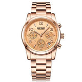 MEGIR 2057 Women Watch Luxury Fashion Chronograph Ladies Quartz Wrist Watch