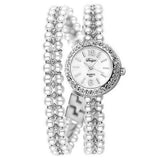 DUOYA XR1304 Pearls Ultra Thin Strap Bracelet Watch