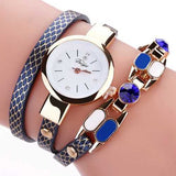 DUOYA DY106 Fashionable Vintage Leather Women Bracelet Watch