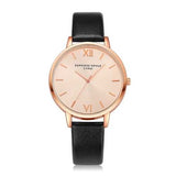 Casual Style PU Leather Strap Ladies Watch