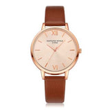 Casual Style PU Leather Strap Ladies Watch