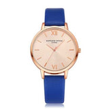 Casual Style PU Leather Strap Ladies Watch