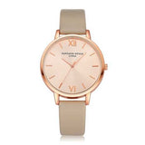 Casual Style PU Leather Strap Ladies Watch