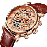 KINYUED JYD-J026 3D Dial Case Automatic Mechanical Watch