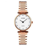 SKMEI 1223 Rhinestones Waterproof Ladies Wrist Watch