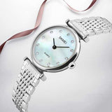 SKMEI 1223 Rhinestones Waterproof Ladies Wrist Watch