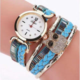 DUOYA DY114 Cute Style Owl Ladies Bracelet Gift Watch