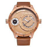 OULM HP6032 Unique Design Calendar Creative Watch Genuine Le