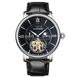GUANQIN GJ16036 Skeleton Moon Phase Auto Mechanical Watch