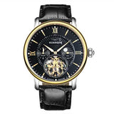 GUANQIN GJ16036 Skeleton Moon Phase Auto Mechanical Watch