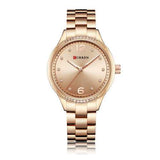 CURREN 9003 Crystal Casual Style Stainless Women Wrist Watch