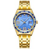 OUBAOER 6093LB Crystal Casual Style Women Wrist Watch