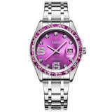 OUBAOER 6093LB Crystal Casual Style Women Wrist Watch