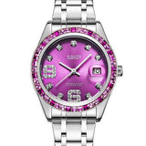 OUBAOER 6093LB Crystal Casual Style Women Wrist Watch