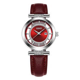 OUBAOER OB2007 Blue Rhinestone Women Quartz Wrist Watch