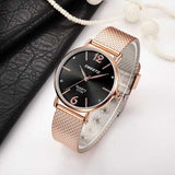 SMEETO Casual Style Steel Strap Ladies Dress Quartz Watch