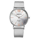 SMEETO Casual Style Steel Strap Ladies Dress Quartz Watch
