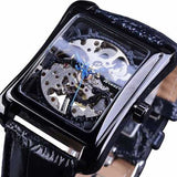 GMT983-1 Casual Style Rectangle Self-Wind Mechanical Watch